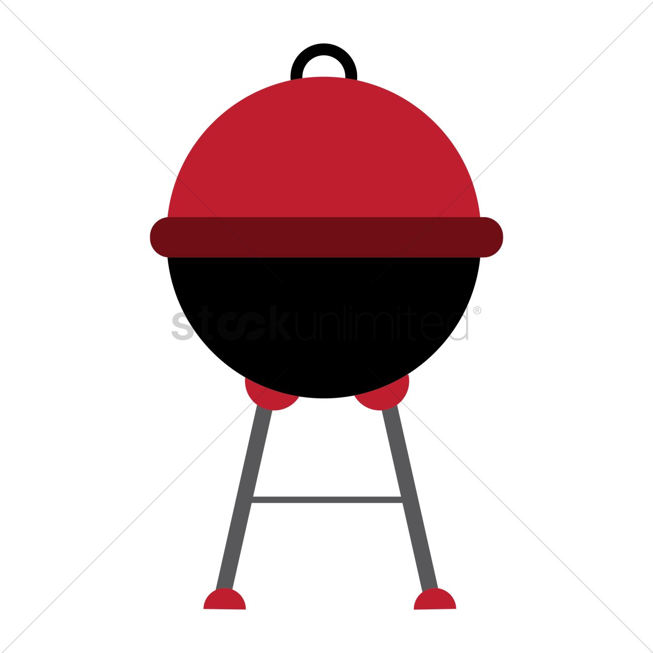 Barbecue Grill Vector Image 1300x1300 Barbecue Grill Vector Image