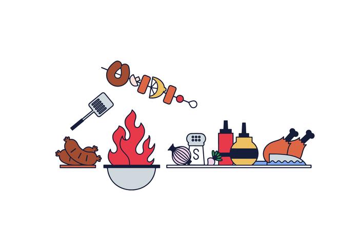 700x490 Free Barbecue Vector