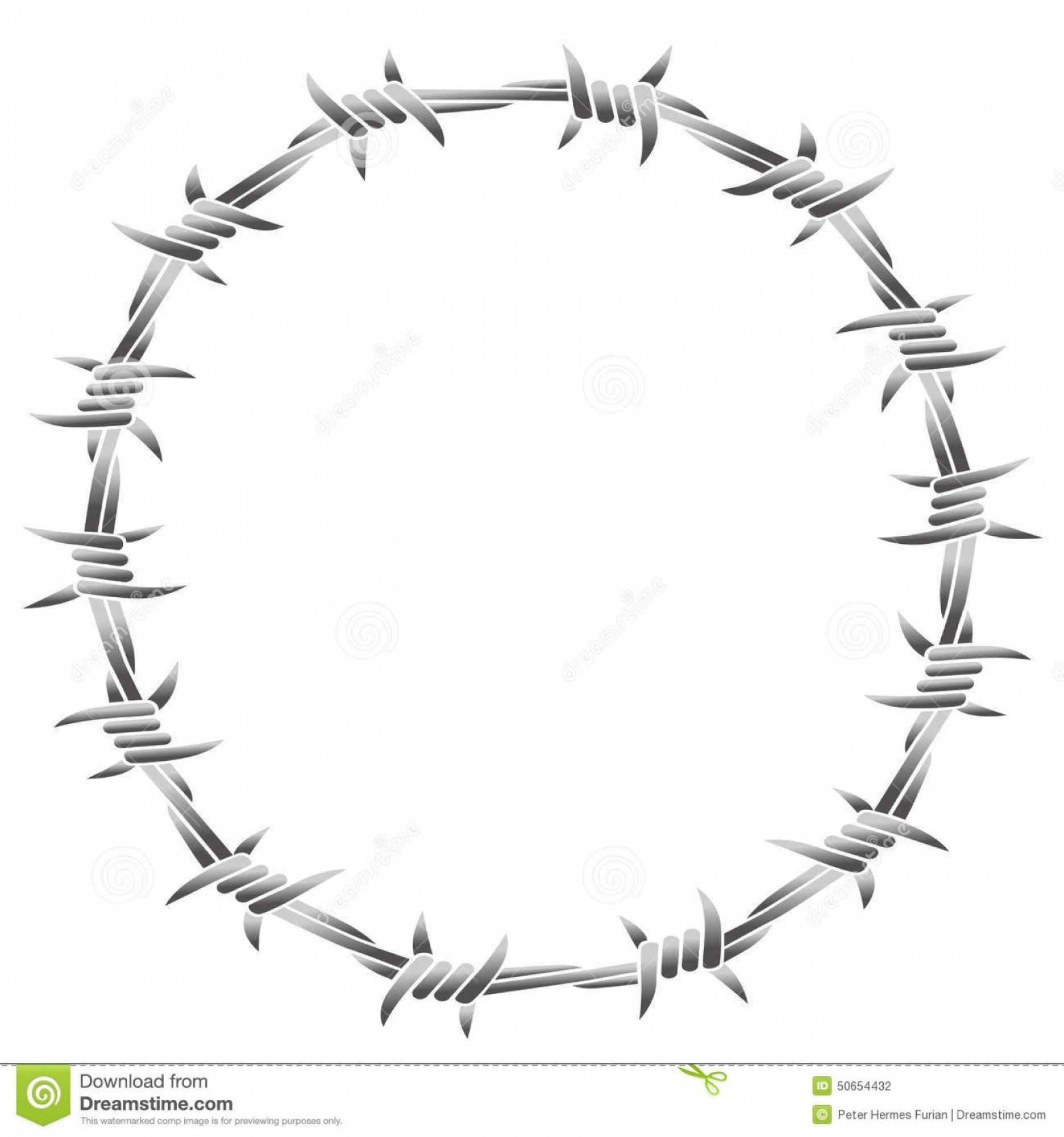 Barbed Wire Circle Vector at Vectorified.com | Collection of Barbed