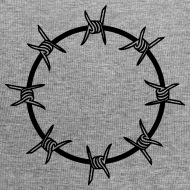 190x190 Barbed Wire Circle Design Circle Design Vector Round Beanie