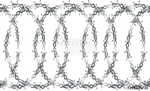 500x304 Barbed Wire Frames Circle Vector Stock Image And Royalty