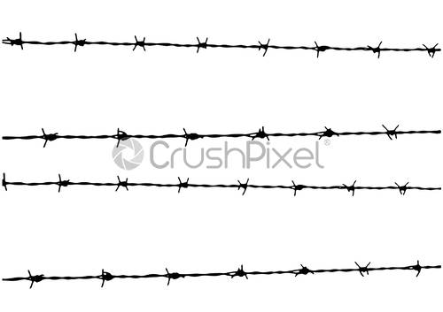 Vector Barbed Wire, Stock Vector Crushpixel 500x353 Vector Barbed Wire, Stock Vector Crushpixel