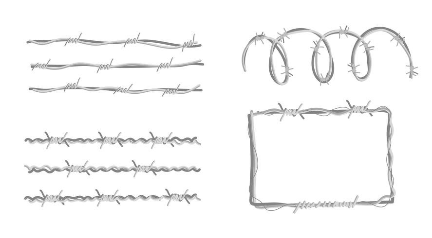 887x490 Barbed Wire Free Vector Art