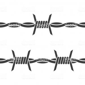 300x300 Heart Twisted With Barbed Wire Pain Symbol Vector Clipart