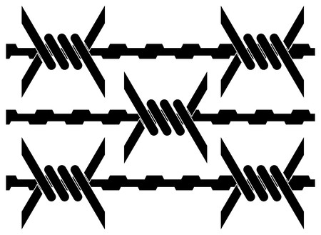 450x329 Barbed Wire Vector Illustration Royalty Free Vector Graphics
