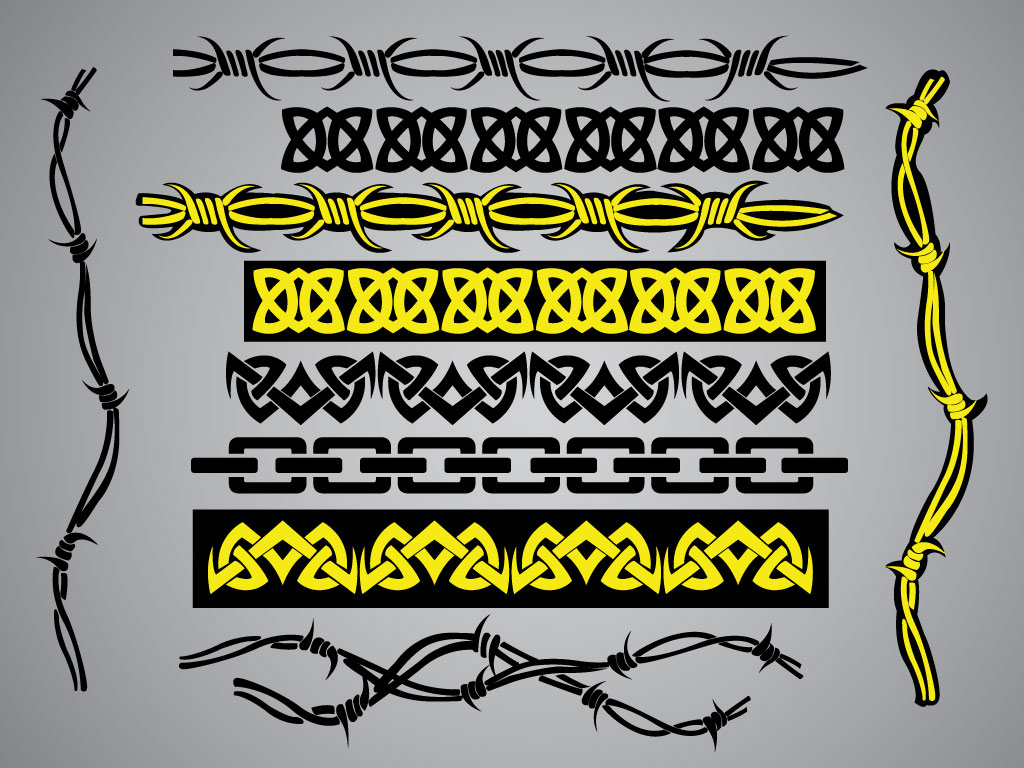 1024x768 Barbed Wire Tattoos