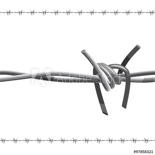 500x500 Barbed Wire Vector Brush