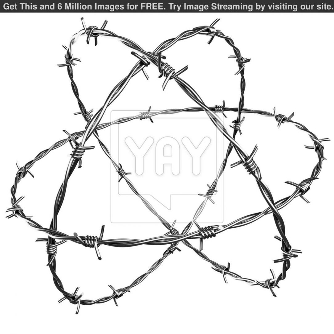 1084x1084 Barbed Wire Vector Draw Something Free Cad Simple Fencing Ardesengsk