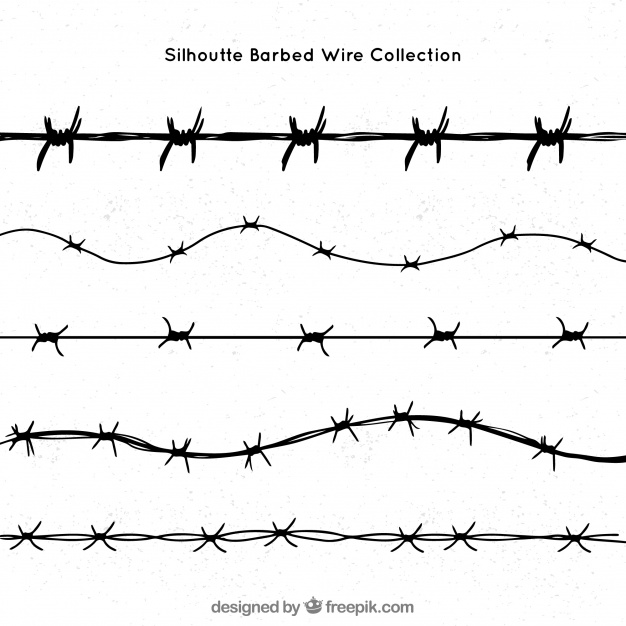 626x626 Barbed Wire Pack Of Five Vector Free Download