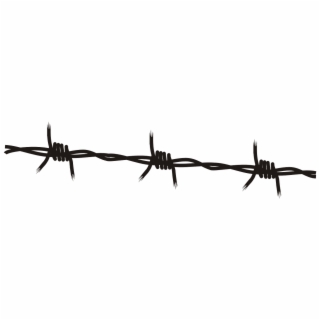 320x320 Barb Wire Black Border Line Png Image