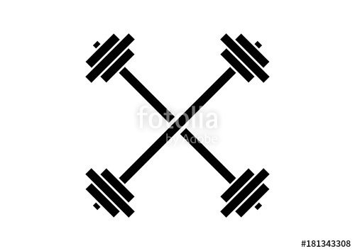 500x354 Collection Of 'barbell Silhouette' Download More Than Images