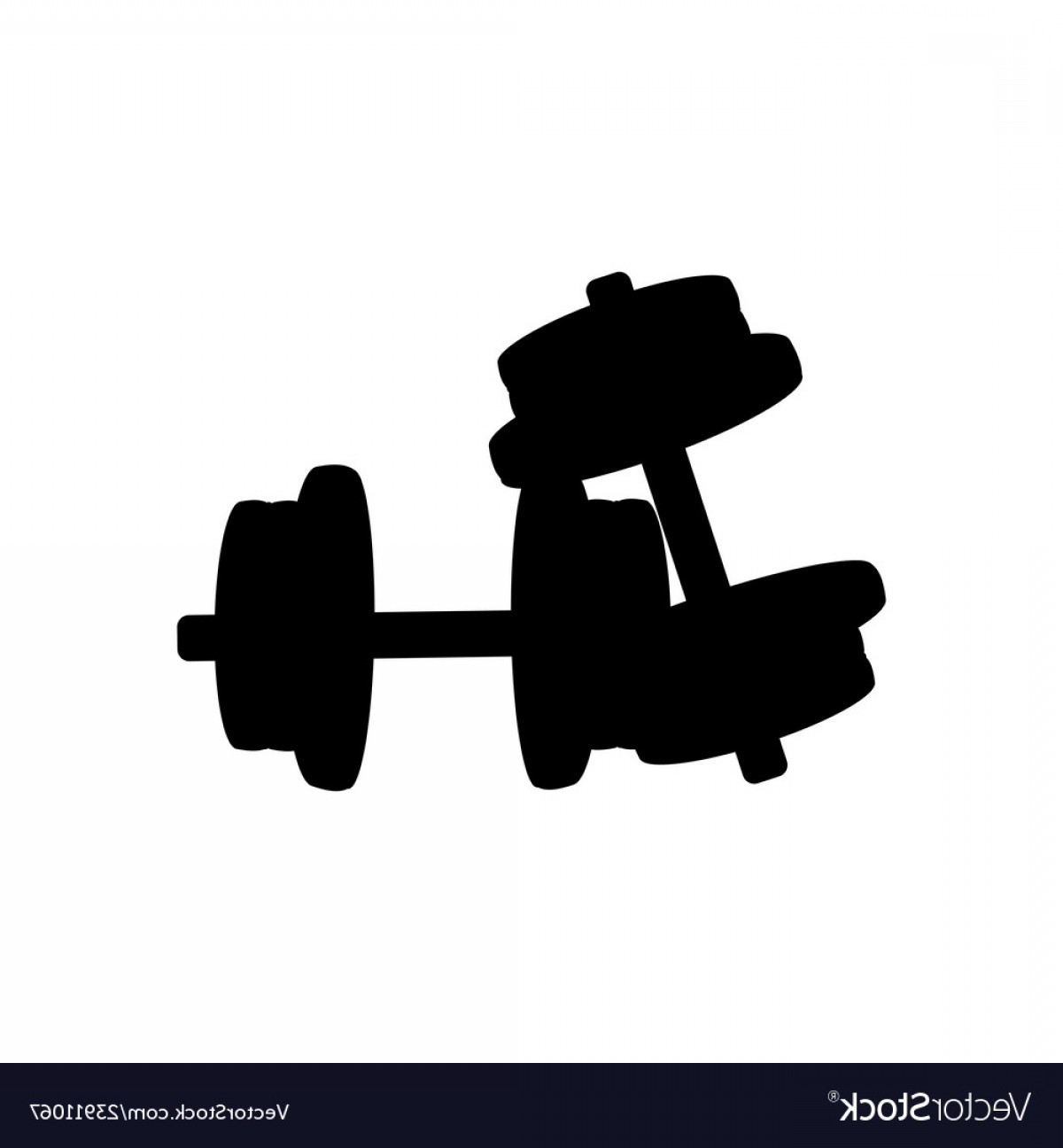1200x1296 Typesetting Dumbbells Silhouette Fitness Equipment Vector