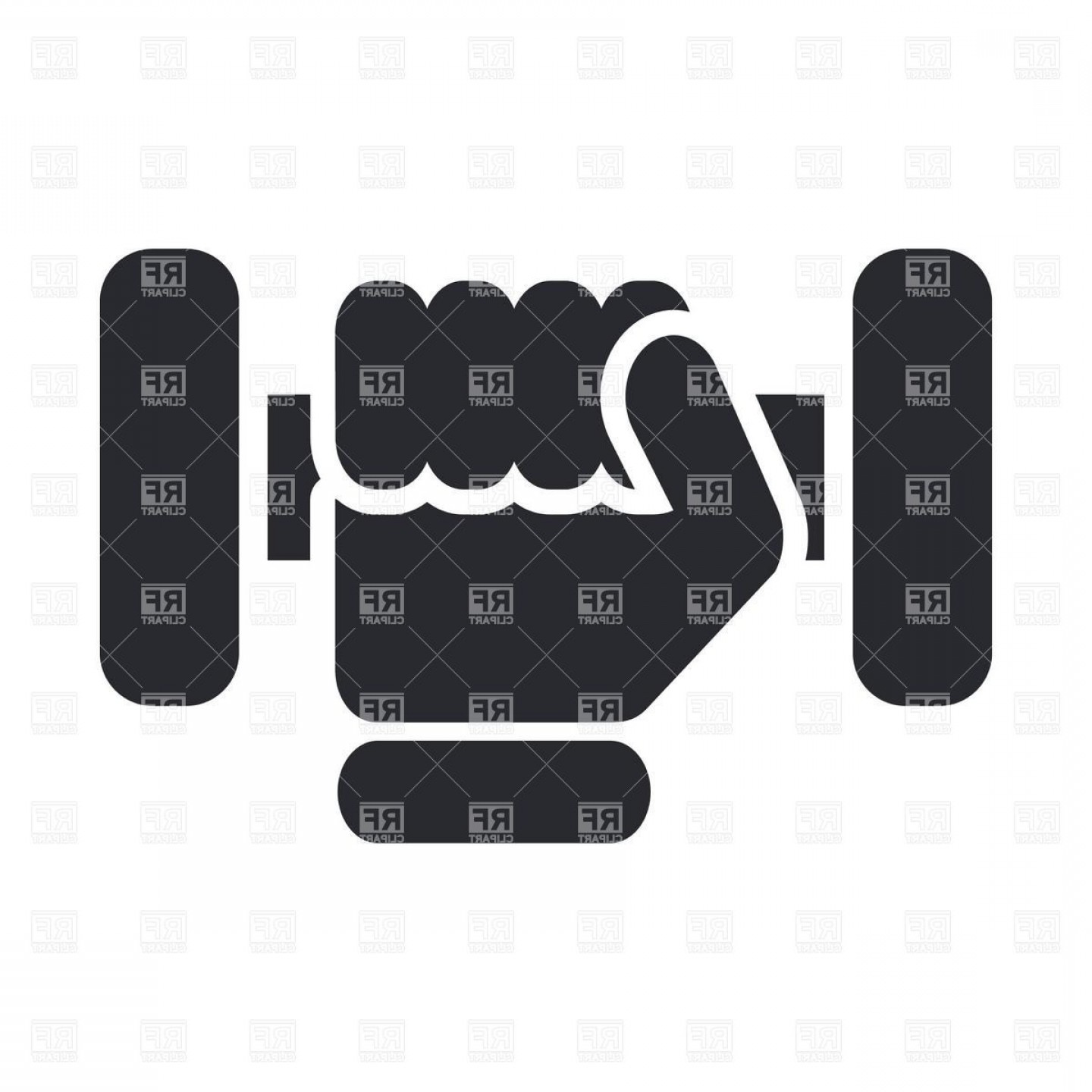 1440x1440 Hand With Barbell Gym Icon Vector Clipart Geekchicpro