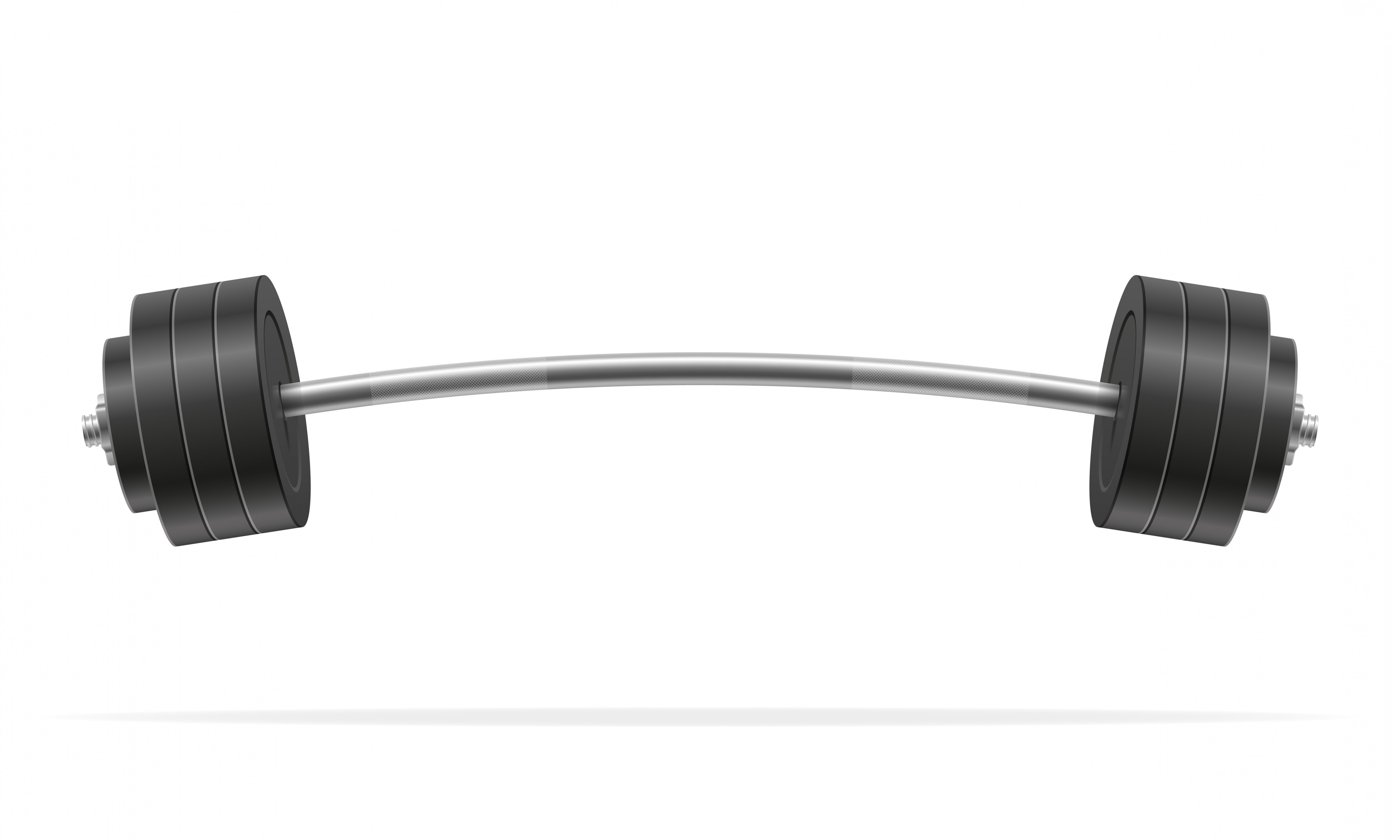 7087x4252 Metal Barbell For Muscle Building In Gym Vector Illustration