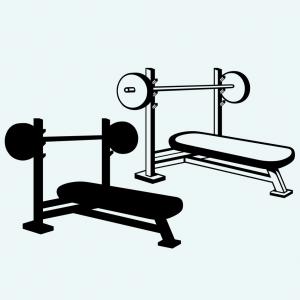 300x300 Stock Illustration Fitness Logos Templates Set Barbell Hoodamathrun