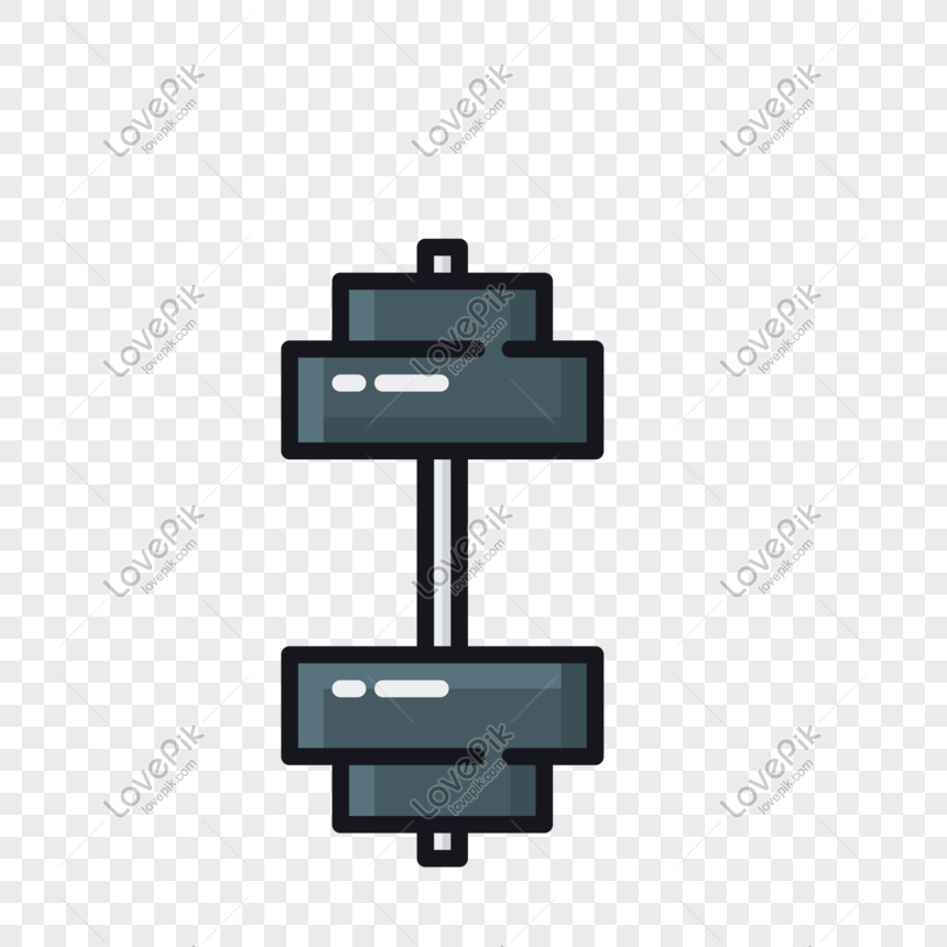 860x860 Cartoon Sport Mini Barbell Vector Icon Free Illustration Png Png