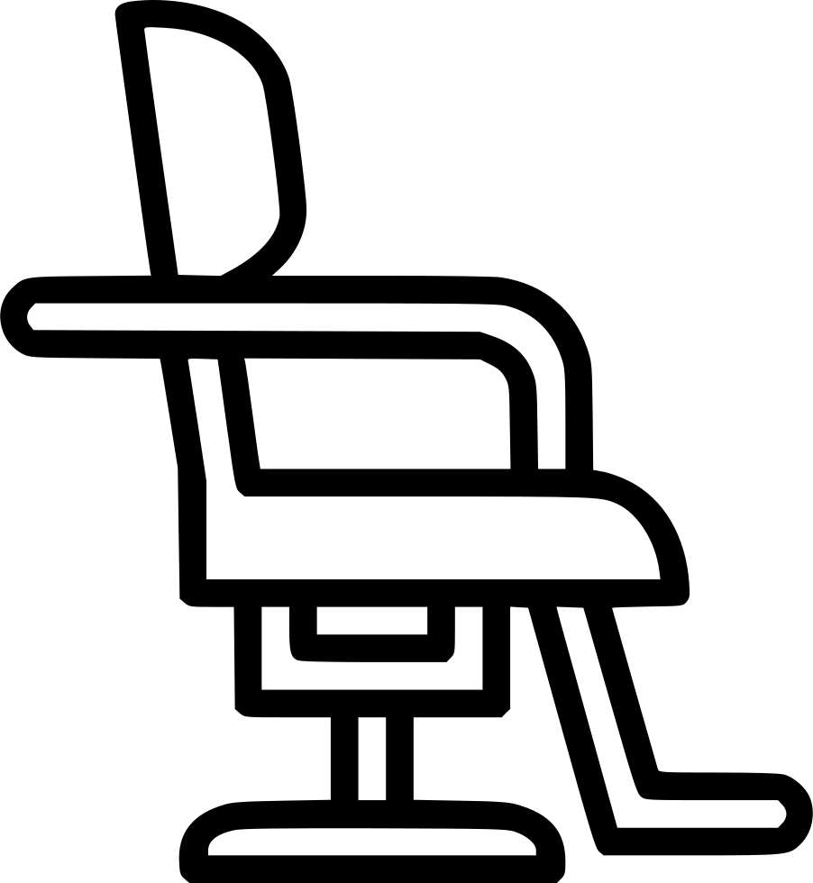 902x980 Hd Png Black And White Clippers Vector Barber Chair