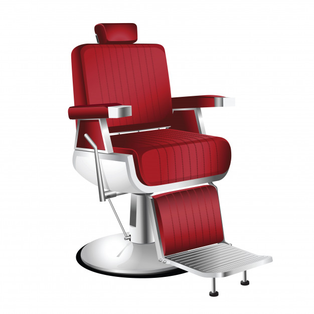 626x626 Red Barber Chair Vector Premium Download