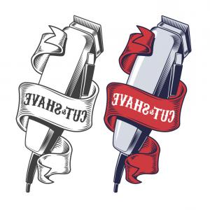 300x300 Electric Hair Clippers Engraved Style Vector Hoodamathrun