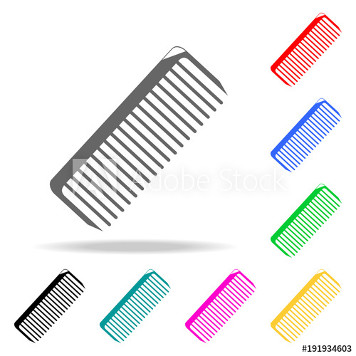 500x500 Comb Vector Icon Barber Element Multi Colored Icons For Mobile