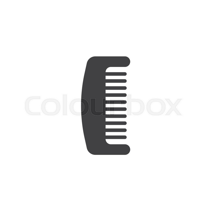 800x800 Barber Comb Vector Icon Filled Flat Stock Vector Colourbox