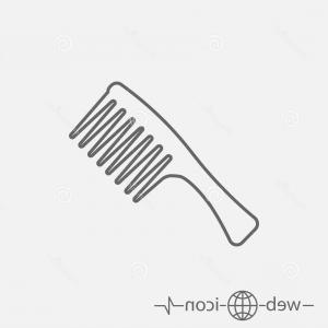 300x300 Barber Shop Scissors With Comb Vector Illustration Design Image