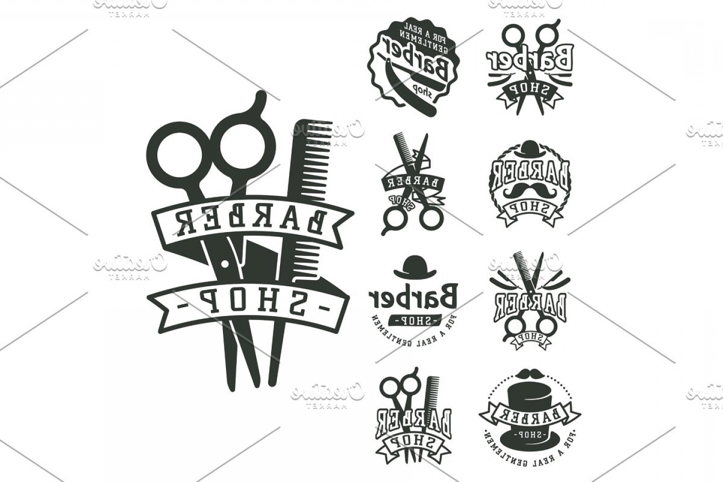 Barber Vector Logo Studiogrfx 1440x960 Barber Vector Logo Studiogrfx