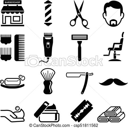 Barber Shop Icons Vector Clip Art Royalty Free Barber Shop 450x450 Barber Shop Icons Vector Clip Art Royalty Free Barber Shop
