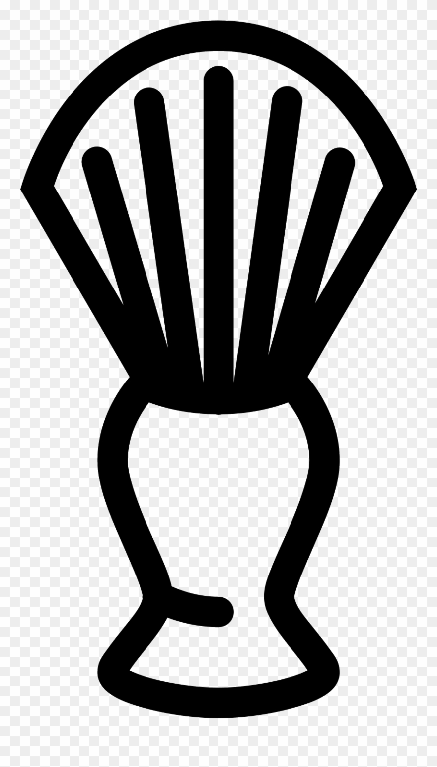 Barber Brush Icon 880x1542 Barber Brush Icon