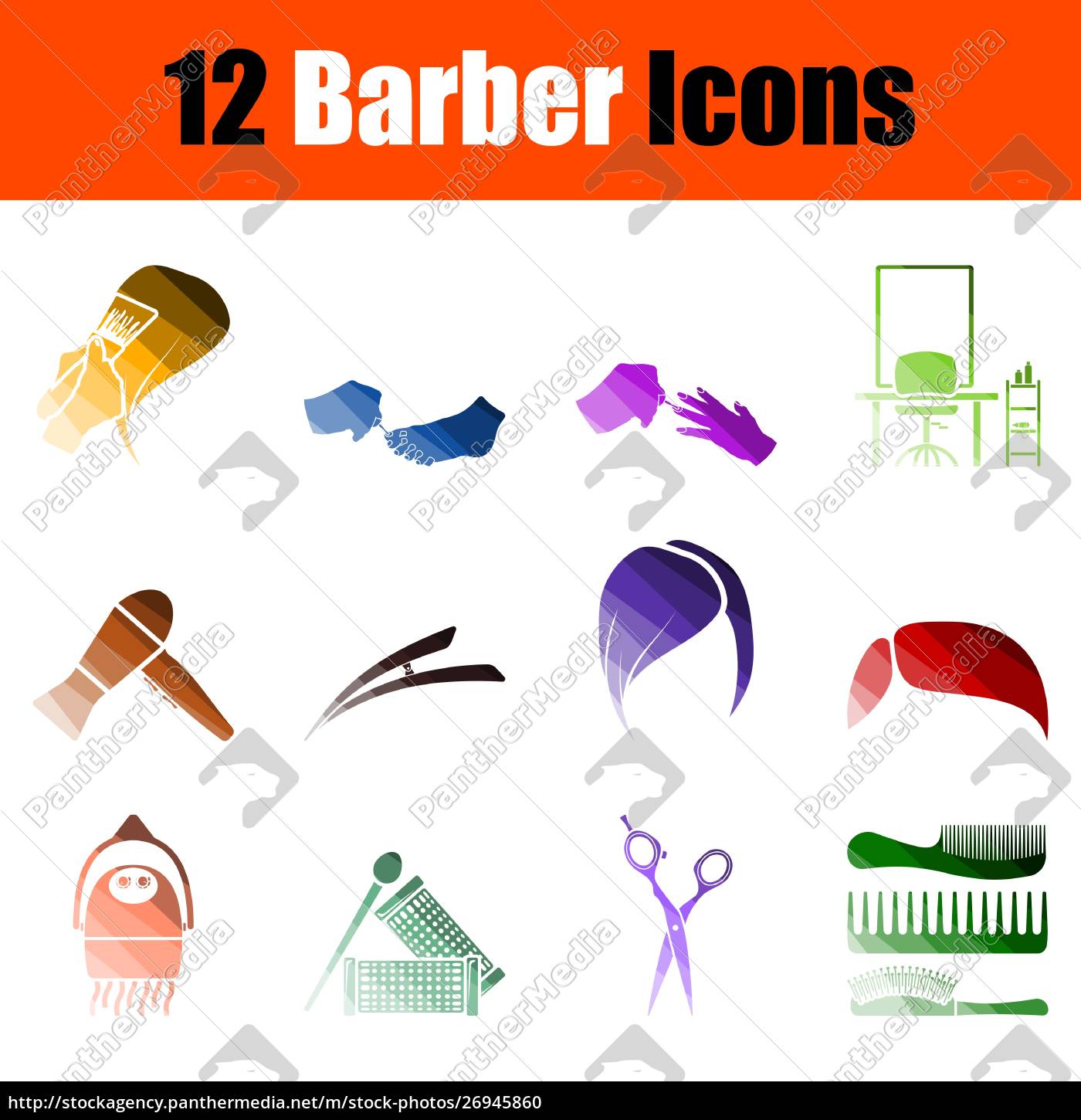 Barber Icon Set 1400x1450 Barber Icon Set