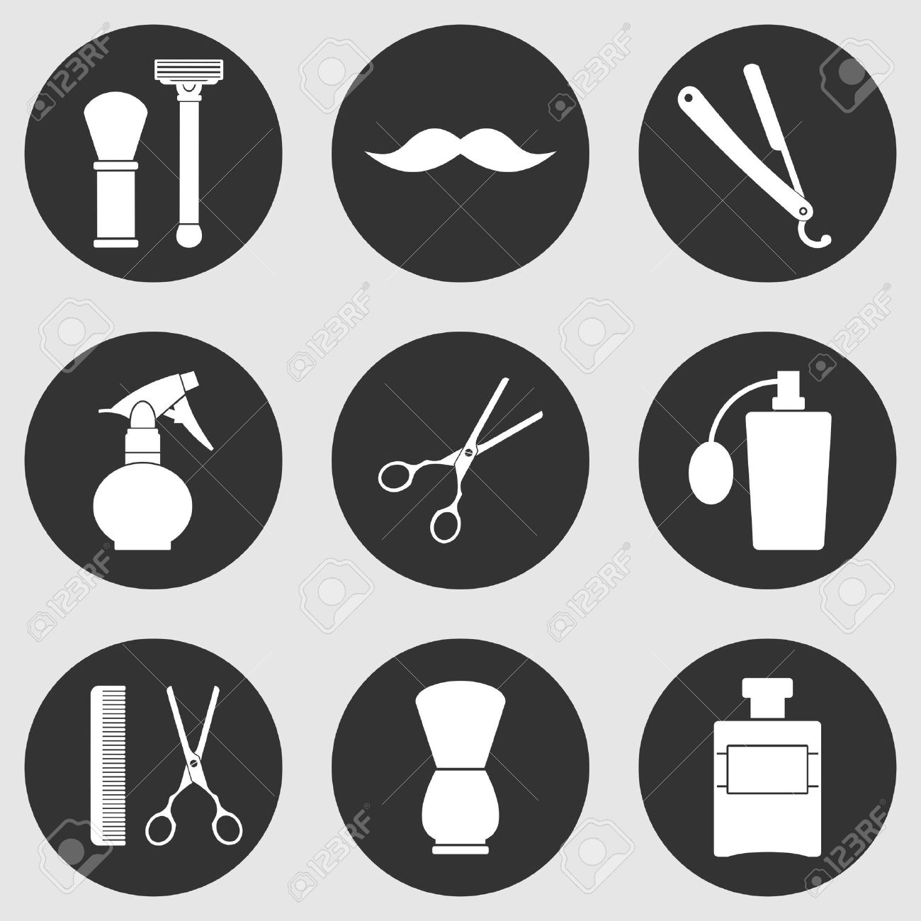 Barber Shop Icon 1300x1300 Barber Shop Icon