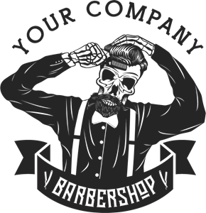 290x300 Barbershop Logo Vectors Free Download