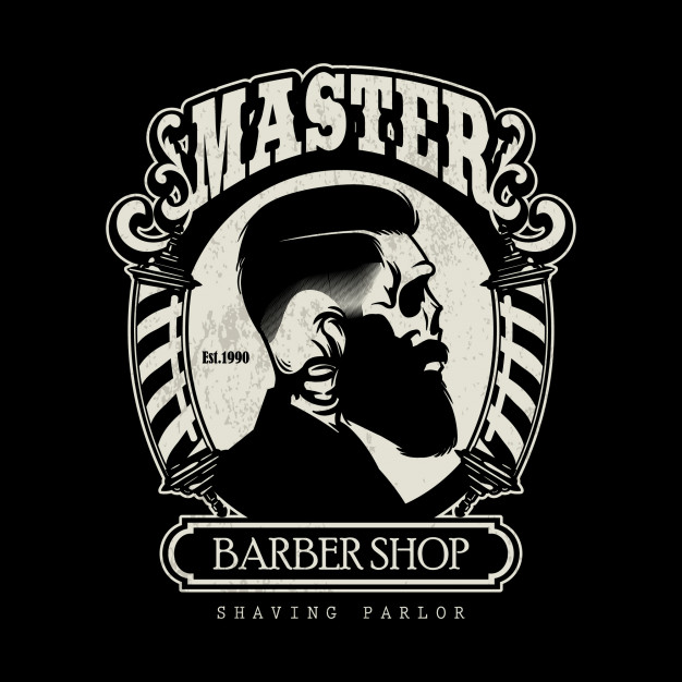 626x626 Barbershop Logo Vector Premium Download