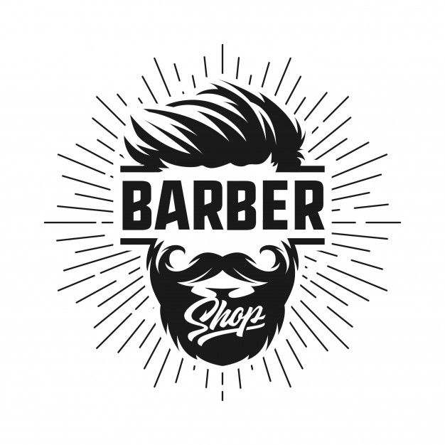626x626 Barbershop Logo Retro Free Vector Graphics Barber Logo