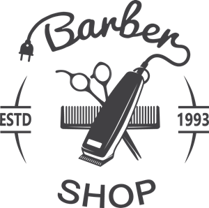 300x298 Barber Logo Vectors Free Download