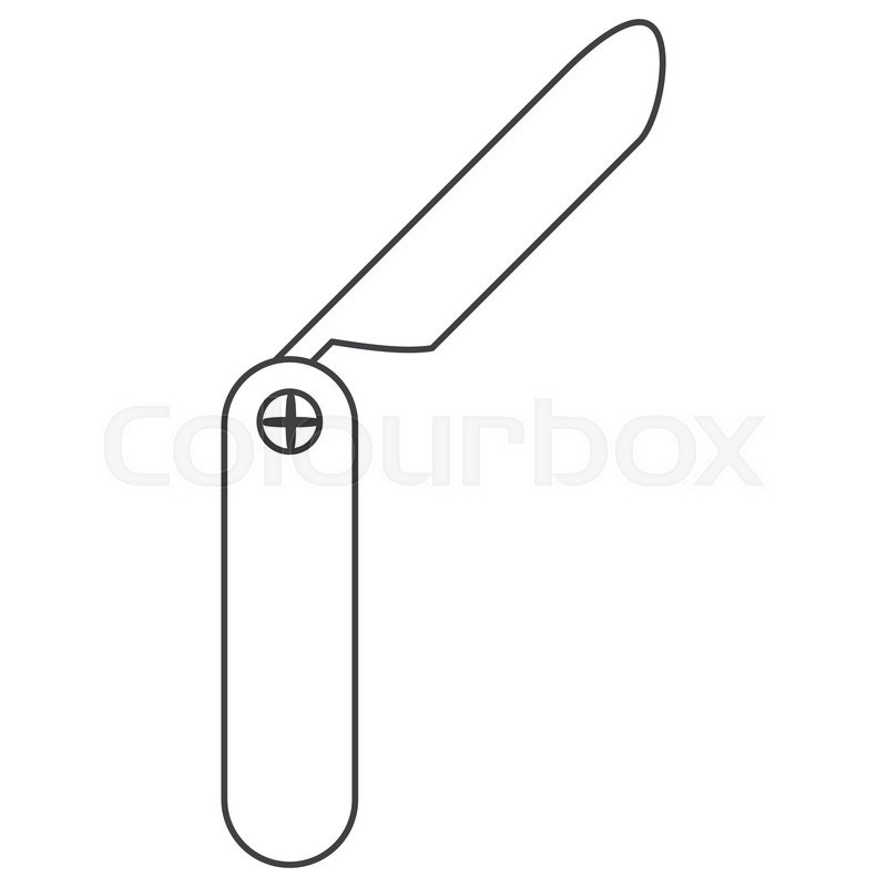 800x800 Flat Design Barber Razor Blade Icon Stock Vector Colourbox