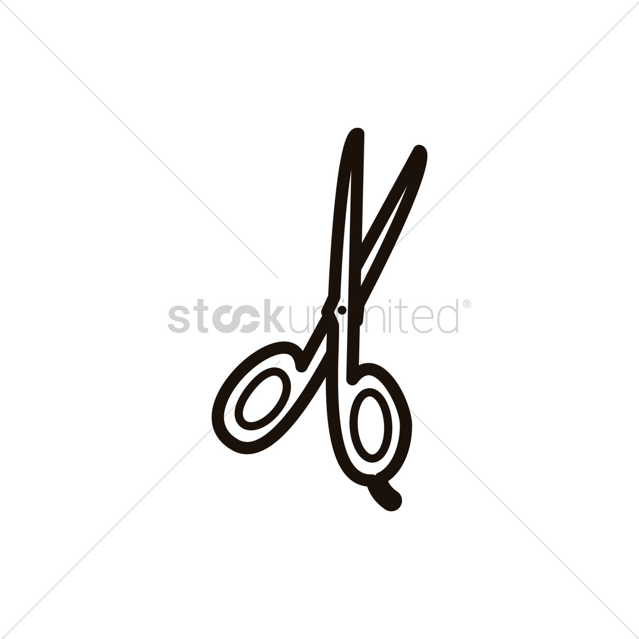 1300x1300 Barber Scissors Vector Image