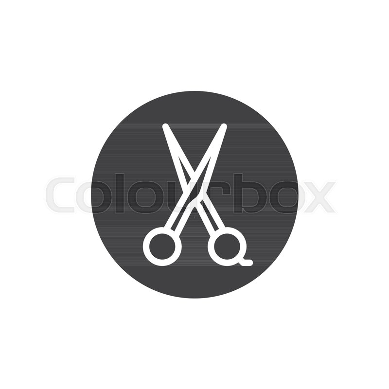 800x800 Barber Scissors Vector Icon Filled Stock Vector Colourbox