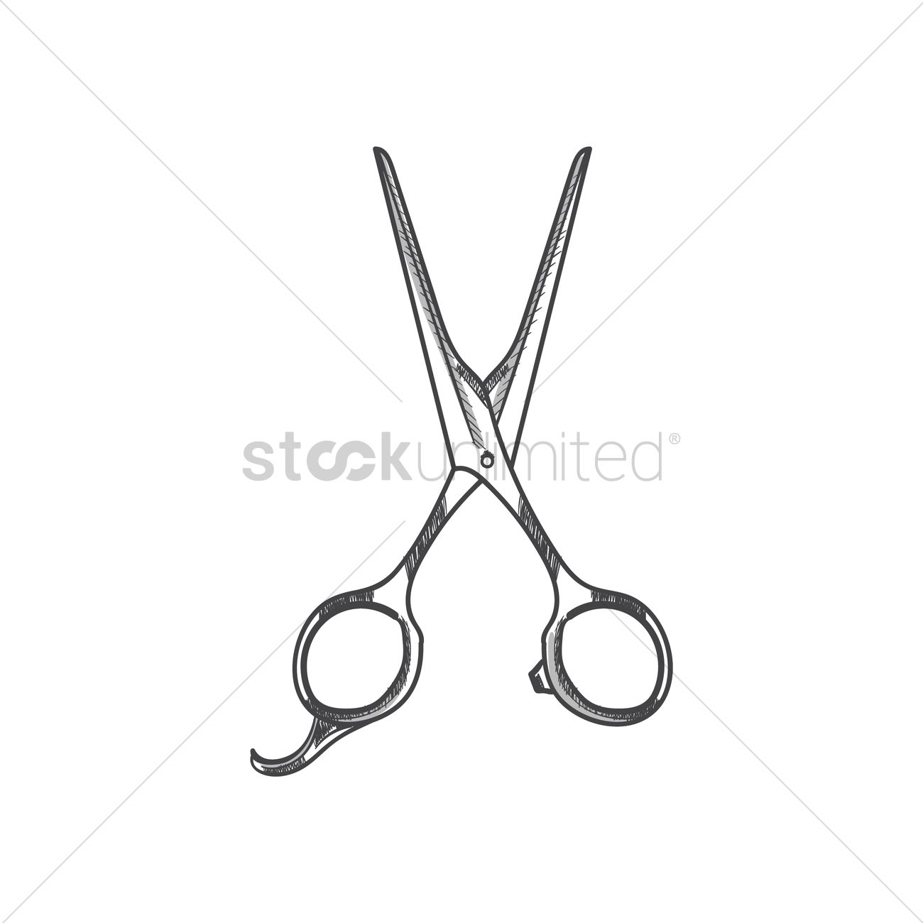 Hair Cutting Shears Vector Image 1300x1300 Hair Cutting Shears Vector Image