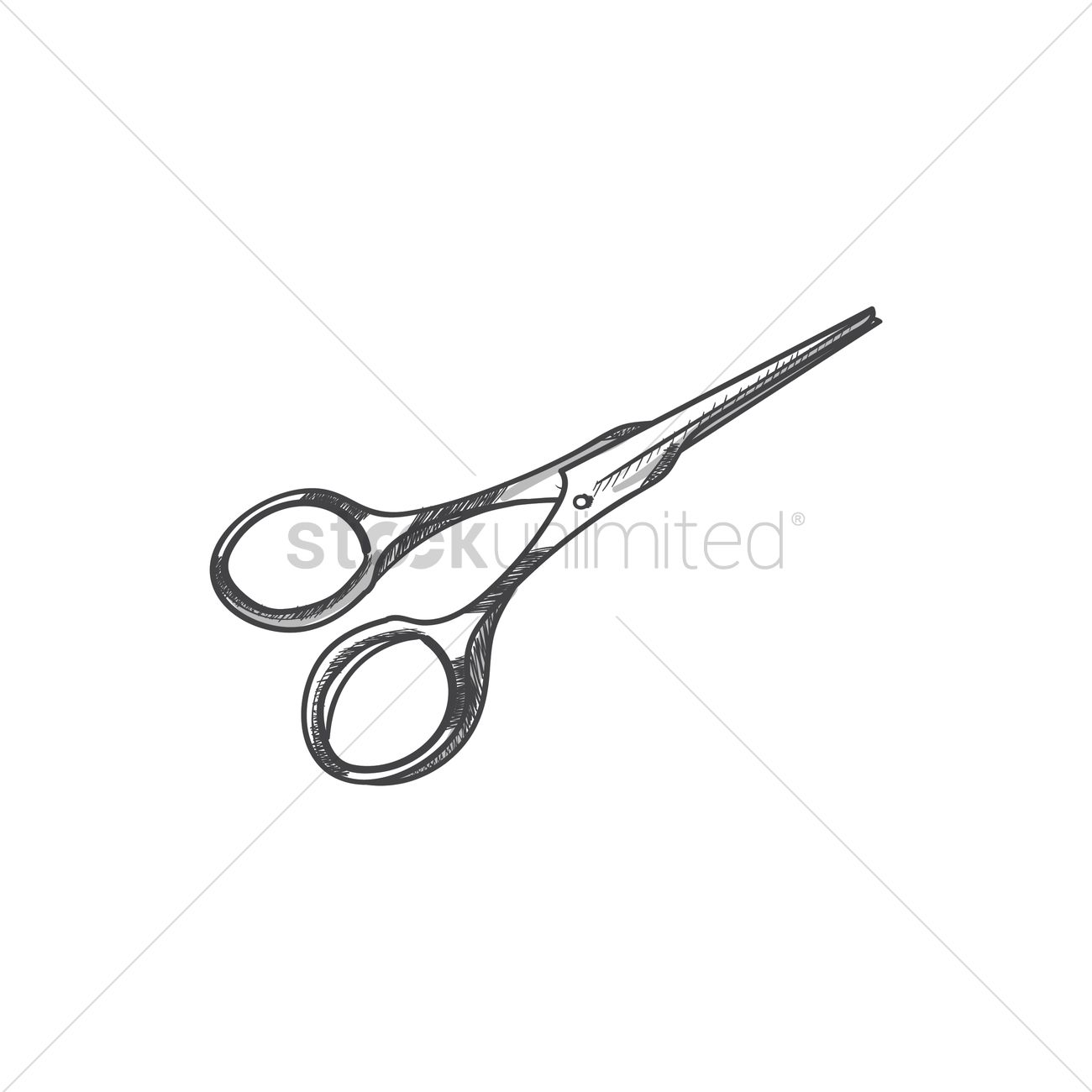 Hair Cutting Shears Vector Image 1300x1300 Hair Cutting Shears Vector Image