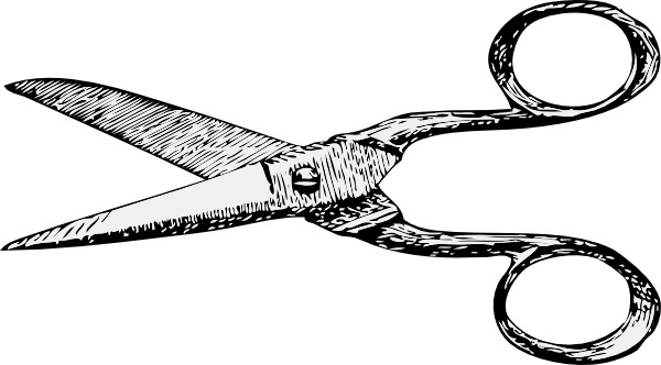 Barber Scissors Clip Art Free Vector Download 600x332 Barber Scissors Clip Art Free Vector Download
