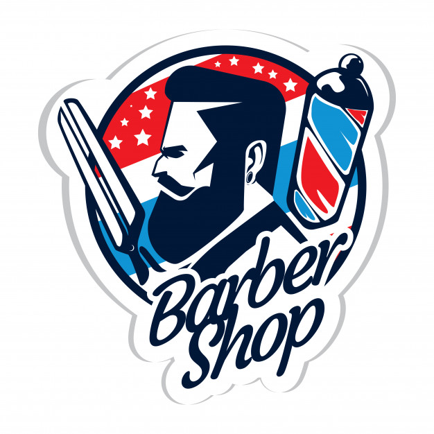 Barber Shop Logo Vector Premium Download 626x626 Barber Shop Logo Vector Premium Download