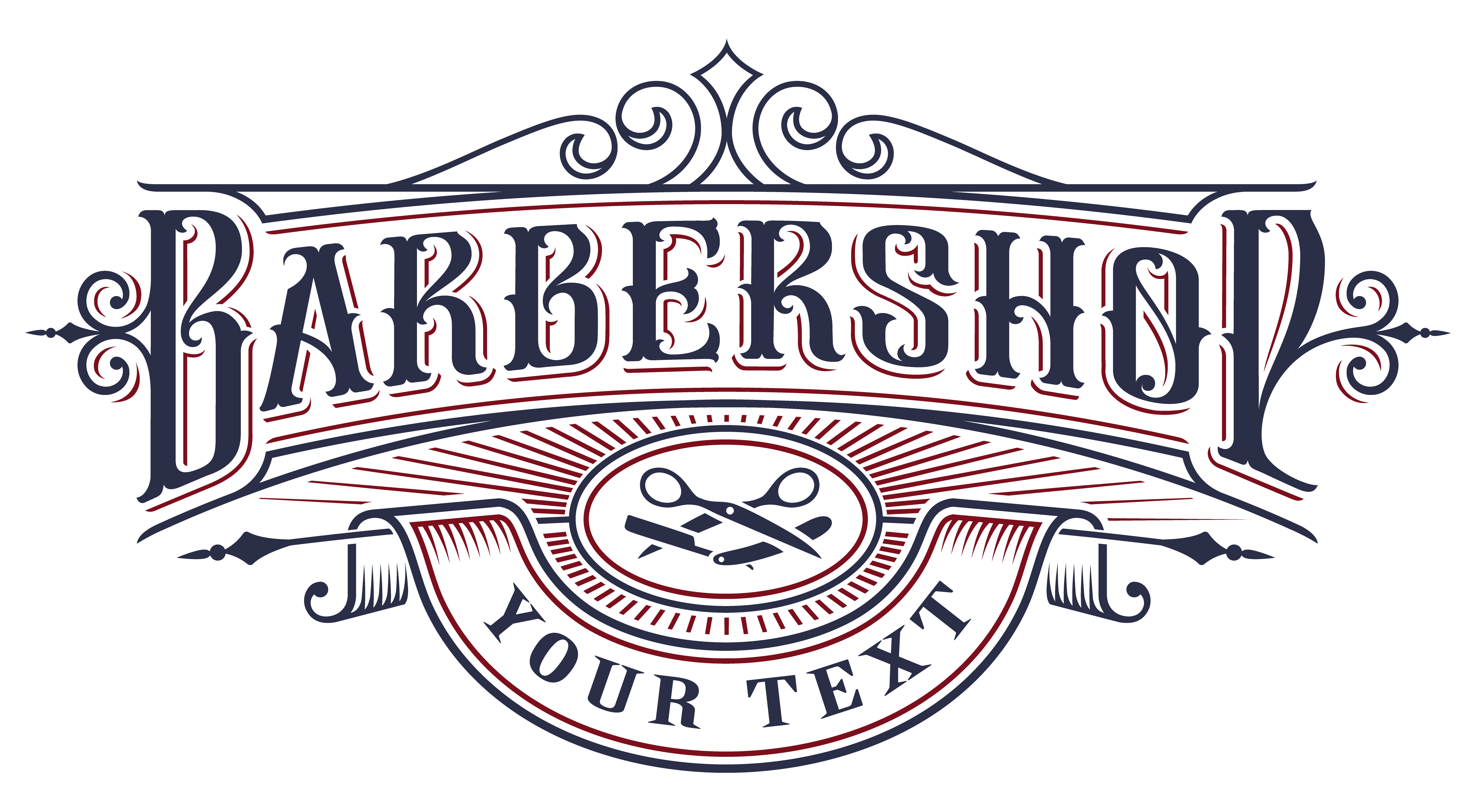 Barber Shop Logo SVG