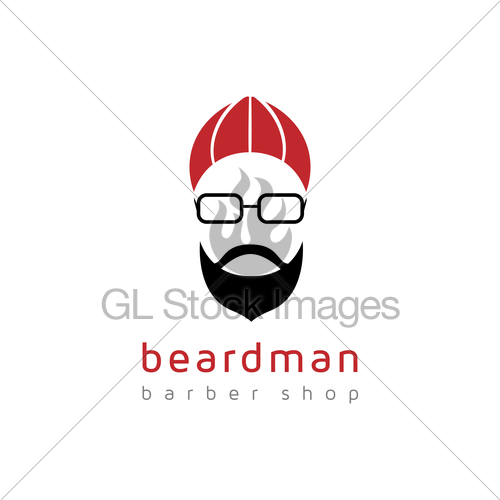 Beard Man Barber Shop Logo Gl Stock Images 500x500 Beard Man Barber Shop Logo Gl Stock Images