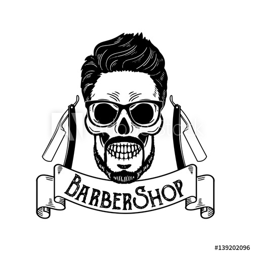 Vector Barbershop Emblem, Barbershop Logo Or Badge For Barber Shop 500x500 Vector Barbershop Emblem, Barbershop Logo Or Badge For Barber Shop