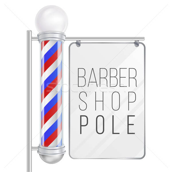 600x600 Barber Shop Pole Vector Good For Design, Branding, Advertising