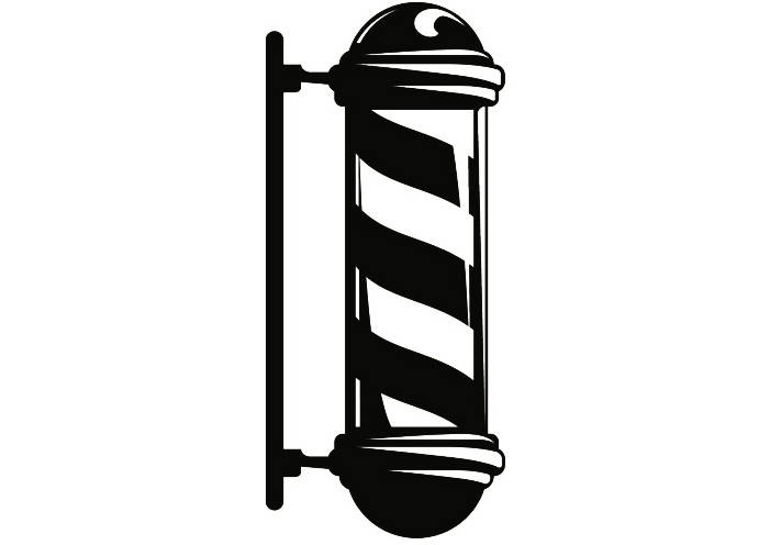 701x496 Barber Pole Clipart