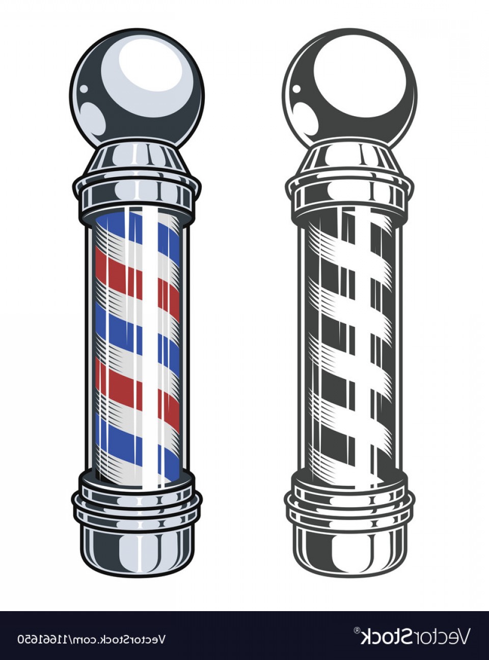 Barber Shop Pole Vector at Vectorified.com | Collection of Barber Shop