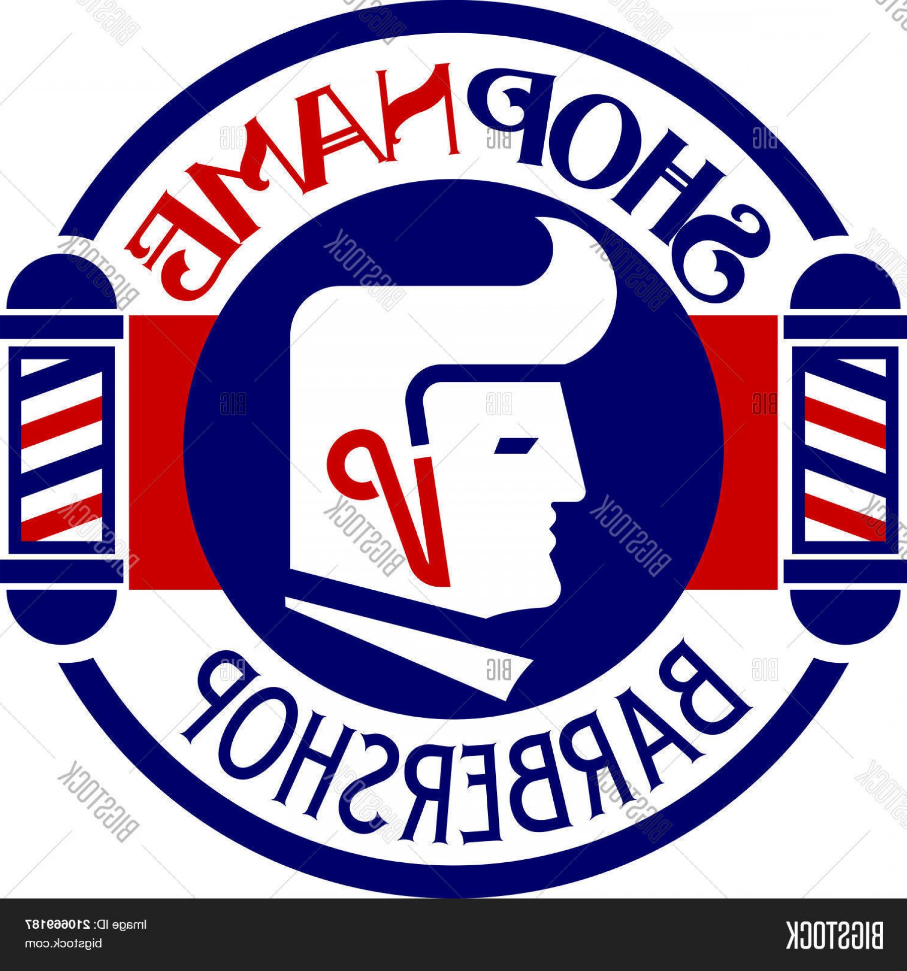 1800x1928 Stock Vector Retro Barber Shop Logo Barber Shop Poles With Stripes