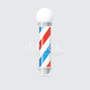 300x300 Vector Barber Shop Pole Premium Clipart